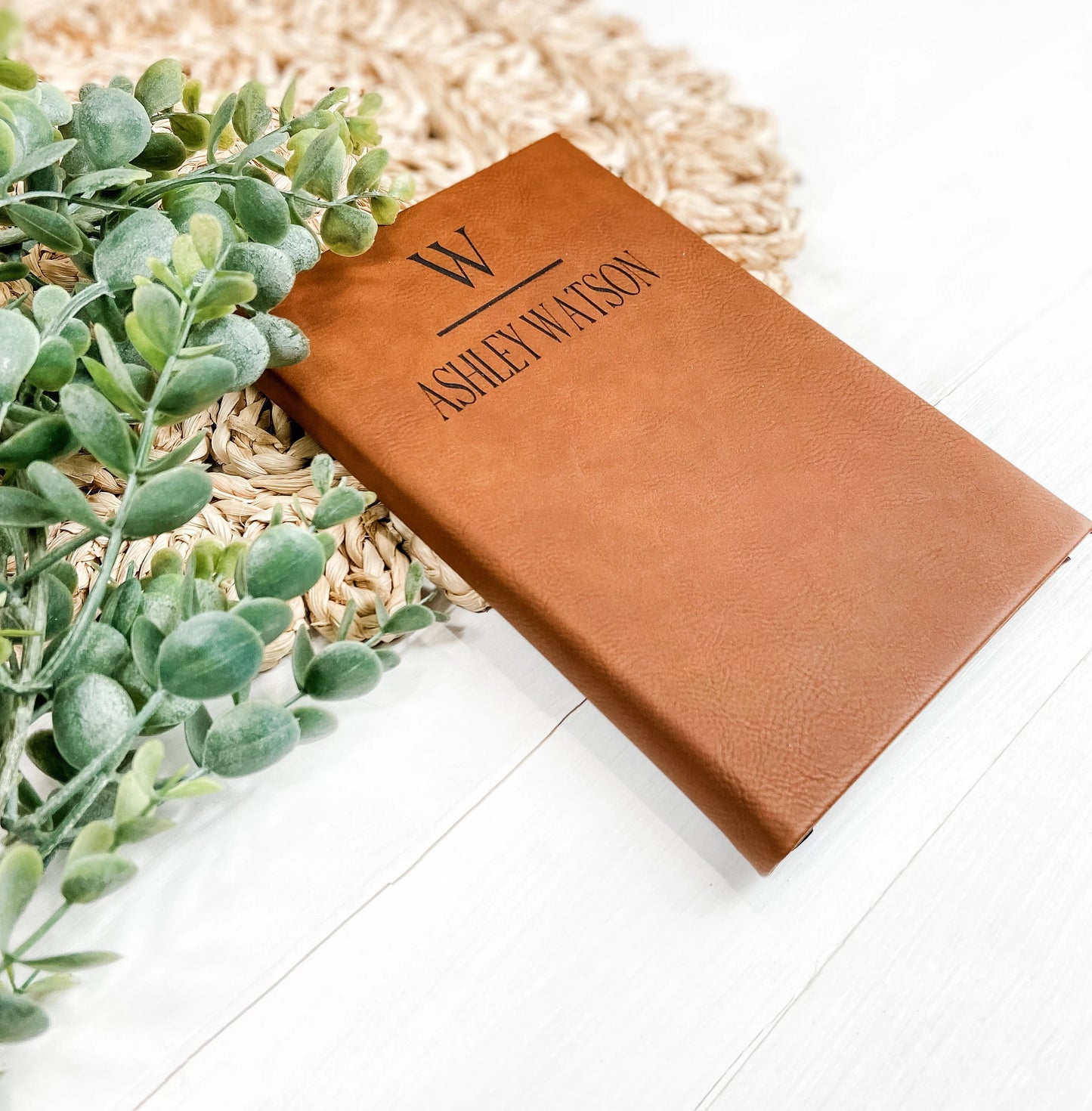 Monogram Name Custom Notebook