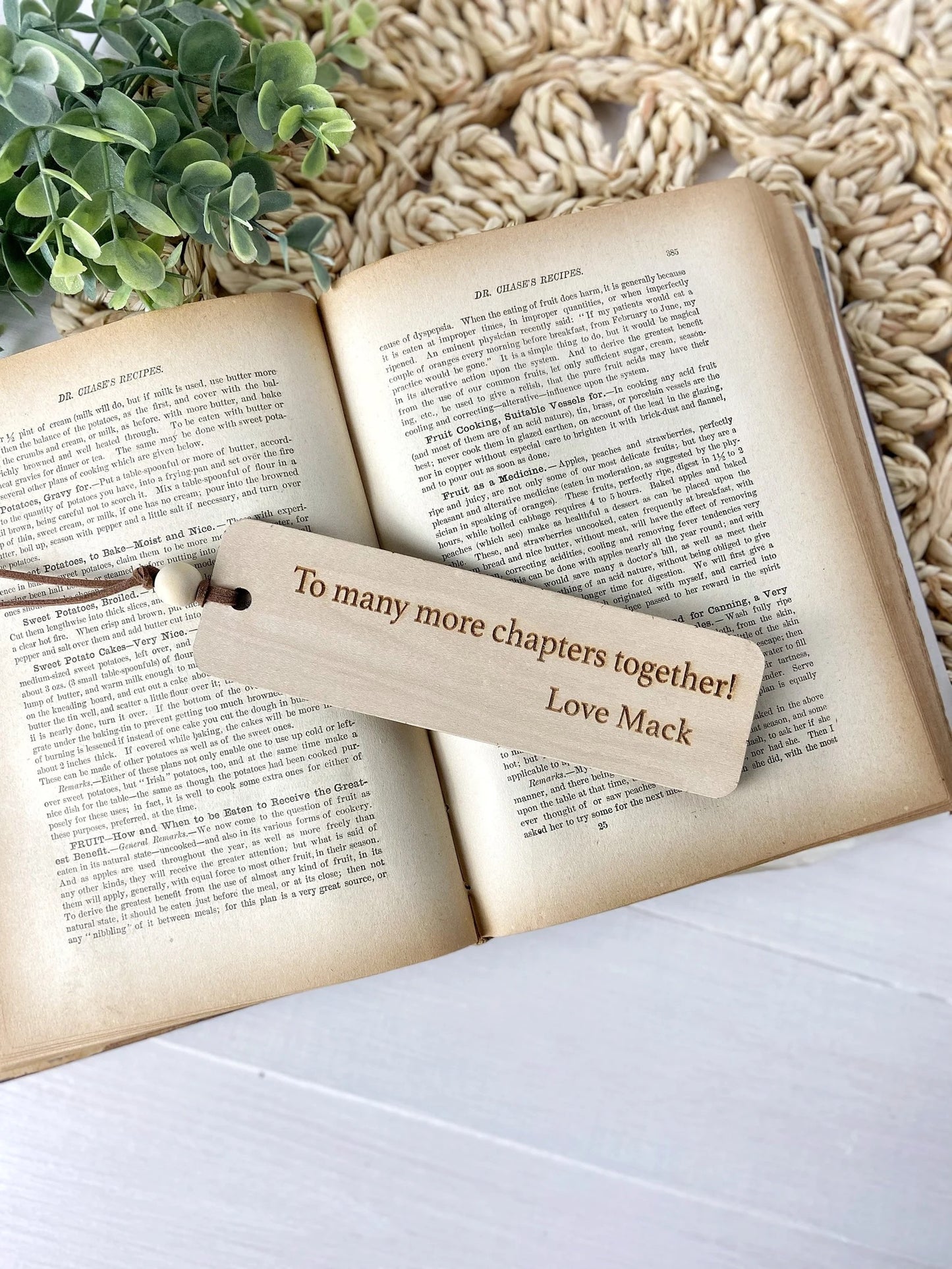 Custom Quote Wooden Bookmark