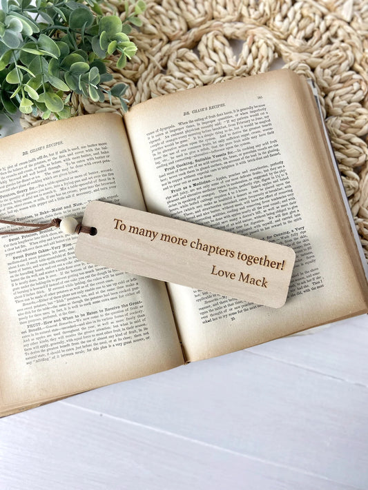 Custom Quote Wooden Bookmark