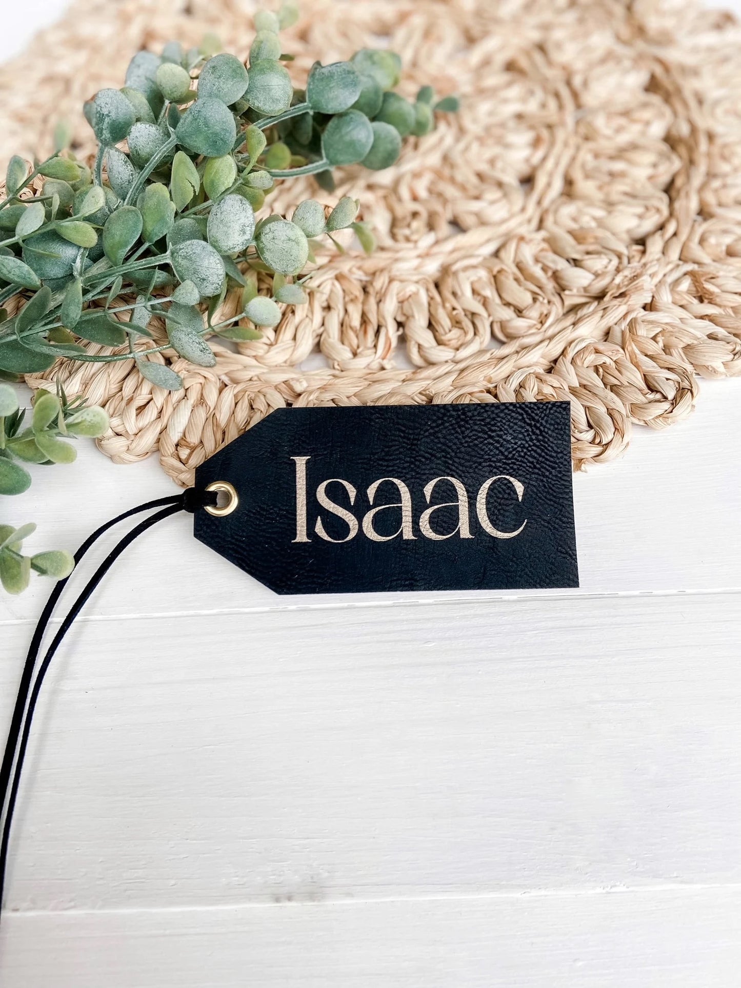 Leatherette Stocking Name Tags