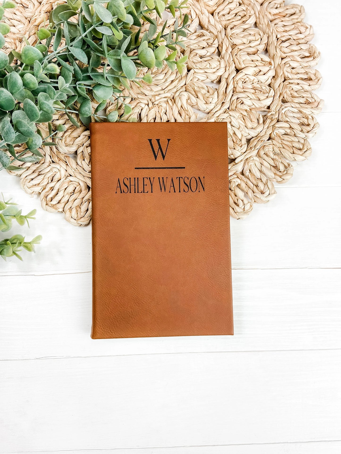 Monogram Name Custom Notebook