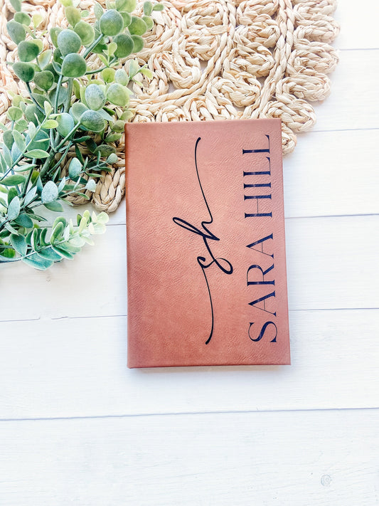 Custom Monogram Name Notebook