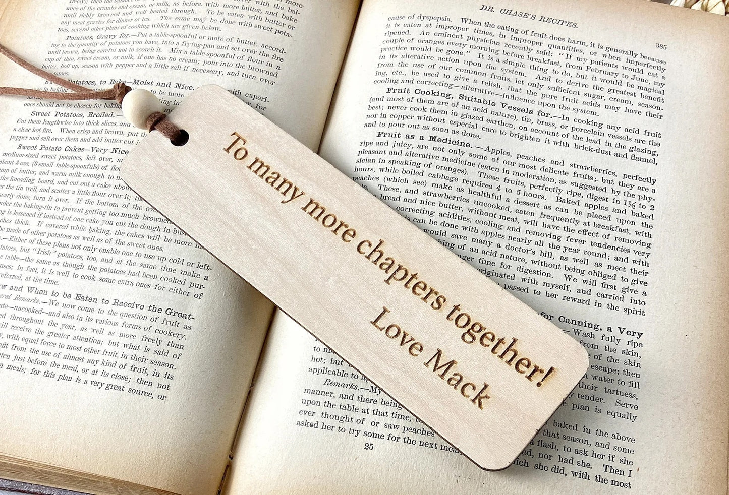 Custom Quote Wooden Bookmark