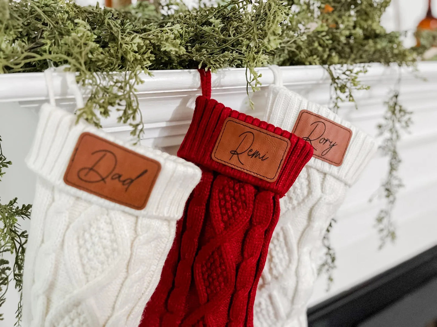 Personalized Knit Christmas Stocking