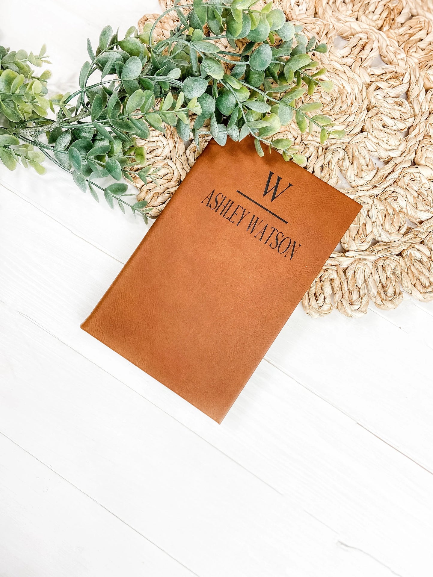 Monogram Name Custom Notebook