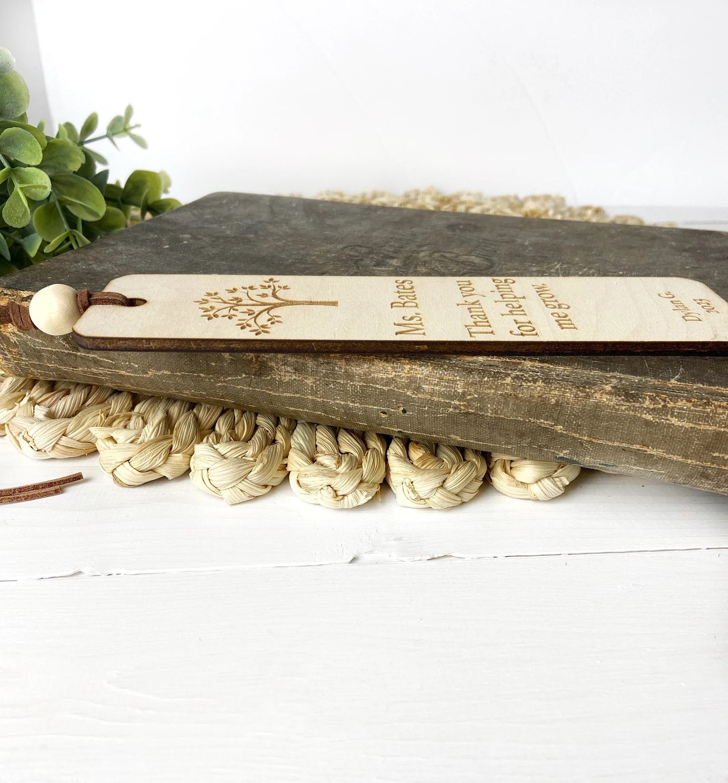 Custom Quote Wooden Bookmark