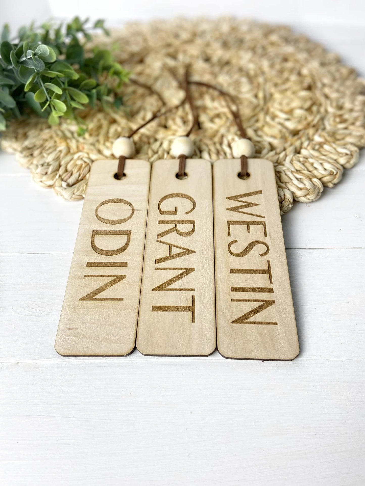 Wooden Name Bookmark